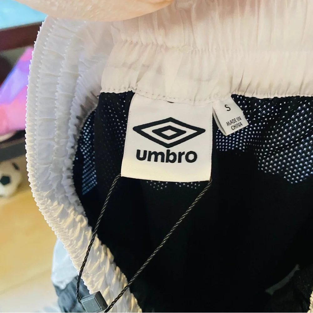 Umbro Kids Navy Joggers with White Accents